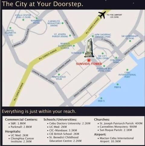 Sunvida Tower Residences Infront Of Sm City Cebu Stadt Exterior foto